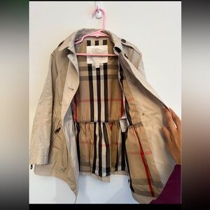 Authentic Burberry toddler trench/ raincoat size 6